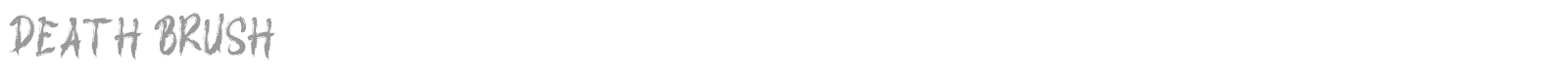 Death Brush font preview